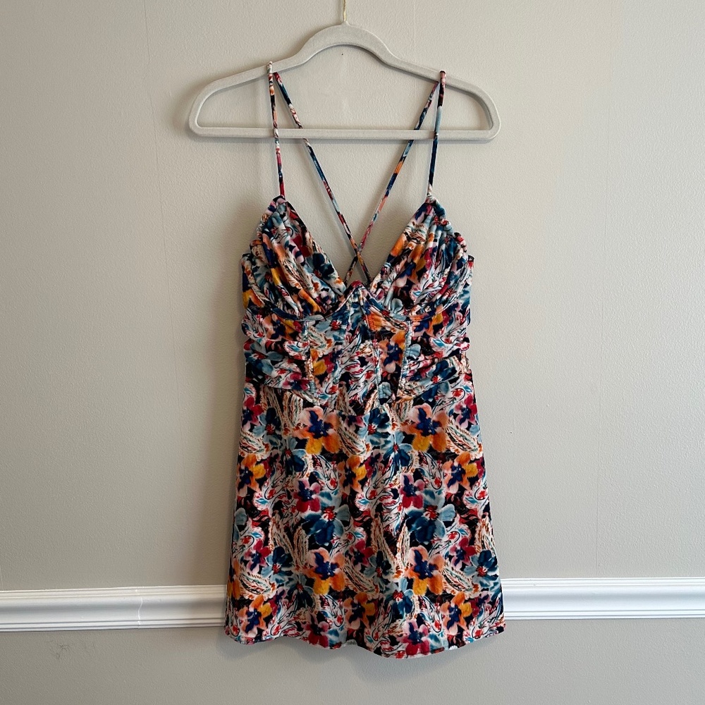 NWT For Love & Lemons Brooklyn mini dress XL